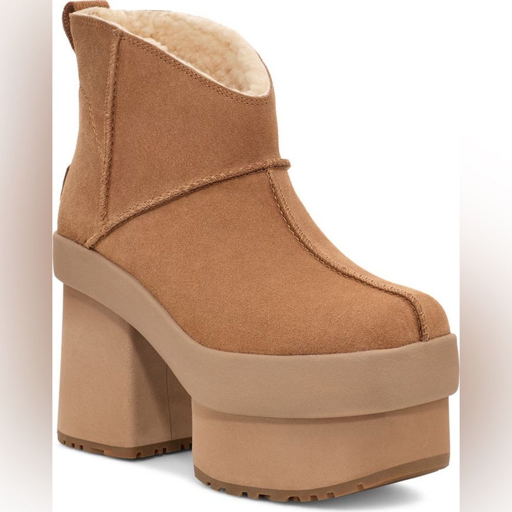 UGG Tan Platform Boots